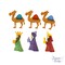 Dress It Up Buttons We Three Kings Religious Nativity Christmas Themed Buttons